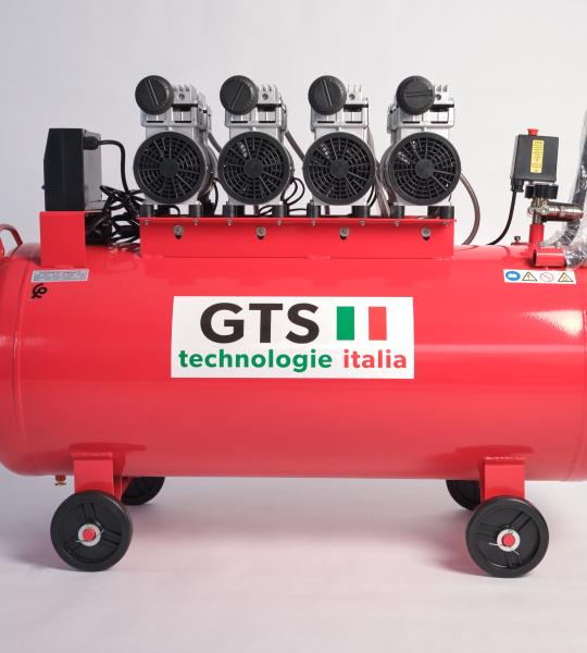 Compresseur d'air 200L silencieux 4 HP Monophasé - GTS